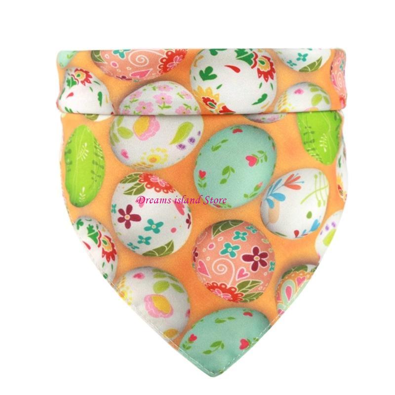 Pet Bandana for Cat Dogs Easter Day Party Props Pet Bandanas Scarf Triangle Saliva Towel Festival Decoration Dog Collar HX6C