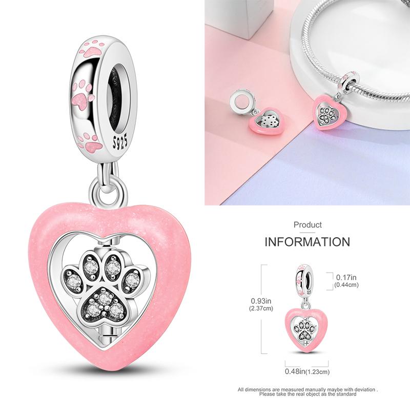 New Copper Charms Beads Pink Series Perfume Cake Princess Skirt Pendant Fit Original Bracelet Diy Jewelry Gifts