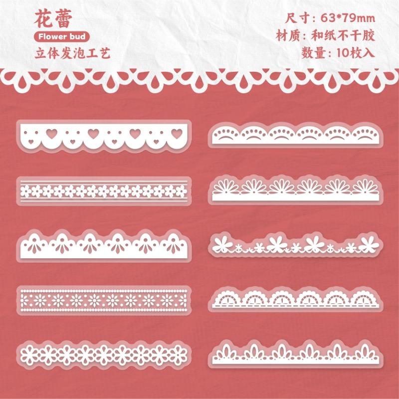 Creative Foaming 3d Three Dimensional Stickers For Hand Account Journal Decoration