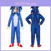 Sonic The Hedgehog Child's Deluxe Costume Jumpsuit For Halloween Cosplay