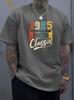 Unisex Black Crew Neck Tee Retro Multicolor Cassette Tape 1985 Classic Distressed Vintage Music Born Year Soft Cotton Male Tops
