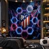 Wall Hanging Tapestry Atletico Madrid Print Cloth for Living Room Bedroom Home Decor