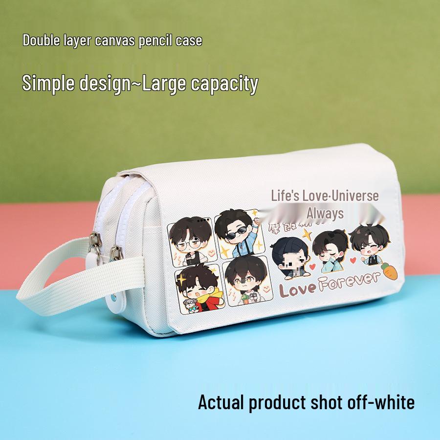 Пенал большого объема в стиле Лю Юйнина - Подарок для фанатов Large Capacity Canvas Pencil Case
