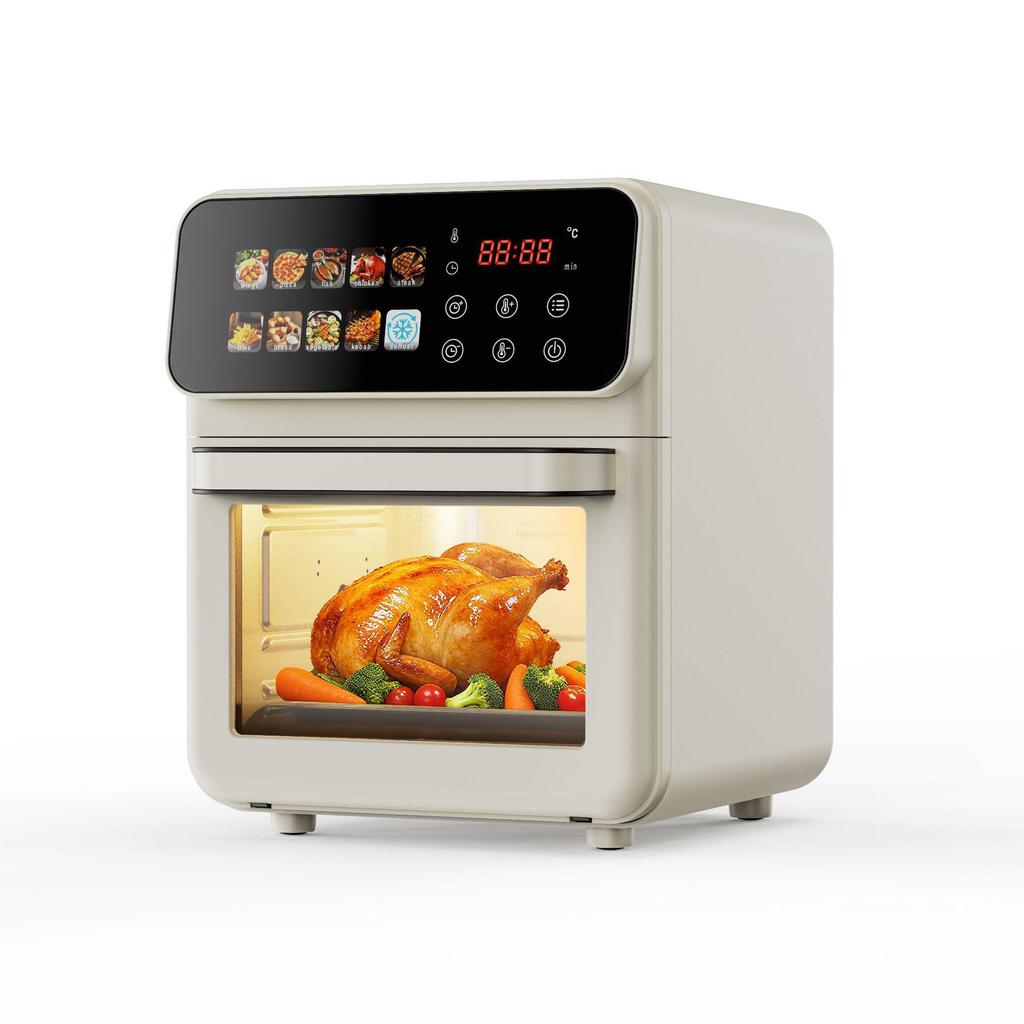 2026 Multifunctionele Elektrische Airfryer met Grote Capaciteit (10L) en Kleurenscherm