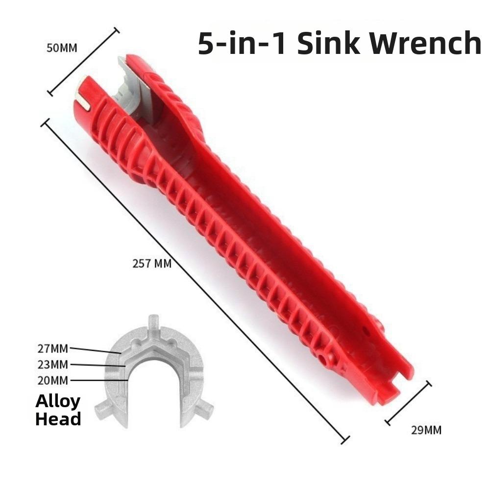 Anti-Slip Faucet Wrench Multi-Functional Plumbing Wrench New Kitchen Sink Wrench Pipe Repair