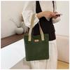 Large Capacity Fashionable Canvas Tote Bag - Versatile Single Shoulder Bag for Casual Commute