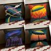 Band LLed ZZeppelin Cushion Cover Reversible Soft Durable Pillow Cover Home  Car MultiScene Use for Daily Comfort