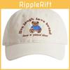 Charming Youthful Bear Embroidered Cap For Unisex Spring And Summer Casual Style
