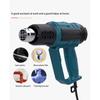 220V industrial heat gun hair dryer construction 2000W hot air gun air dryer for soldering thermal blower shrink wrapping