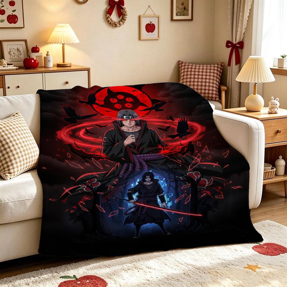 Naruto Pose Anime Printed Blanket Ultra Soft Throw Blanket For Office Sofa Home Decor Halloween Gift