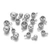 20pcs Stainless Steel Spacer Beads Pendant Charms Clasps Gold Color Bail Beads for DIY Jewelry Making Findings Hole 2-4mm Beads