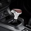 Automatic Gear Shift Knob Universal Auto Transmission Shifter Lever with Button Fit for Most Automatic Cars Truck SUV M8 M9 M10 M12, Wood Grain