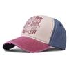 Washed Baseball Cap Old Letters Printed Cap Cotton Sunshade Material