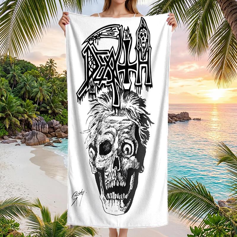 Death Fashion Beach Towel: Ideal for Summer Adventures Soft, absorbent and quick drying suitable for swimming and bathing