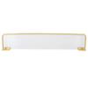 Bathroom Floating Shelf Space Aluminum Acrylic Wall Mounted Storage Rack Organizer for Kitchen Living Room Bedroom Gold
