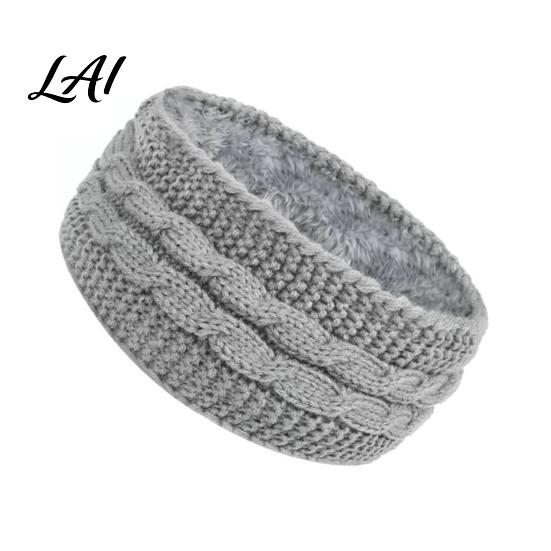 Stylish Winter Accessories for Women Headbands Women Thickened Knitted Ear Warmers Cold Warm Protection Weather Fleece Lined Hairband Outdoor