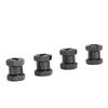 4PCS RC Wheel Hex Spacers 12mm Dia 15mm Length Hex Hub Extenssion with Metal Locking Lug Nut and