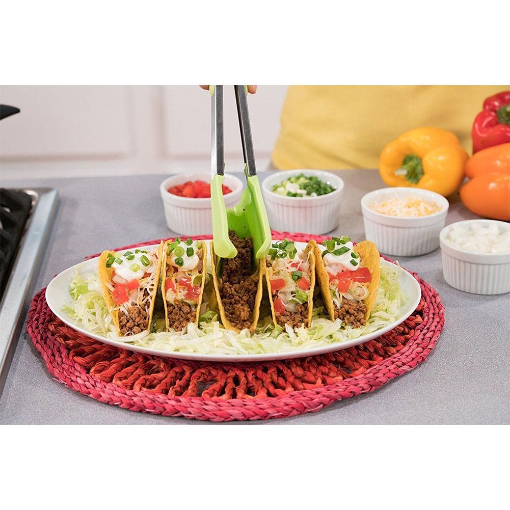 2 in 1  Non Stick Heat Resistance Kitchen Spatula and Tongs