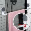 Bathroom Towel Rack with Suction Cups, Wall-Mounted, No-Drilling