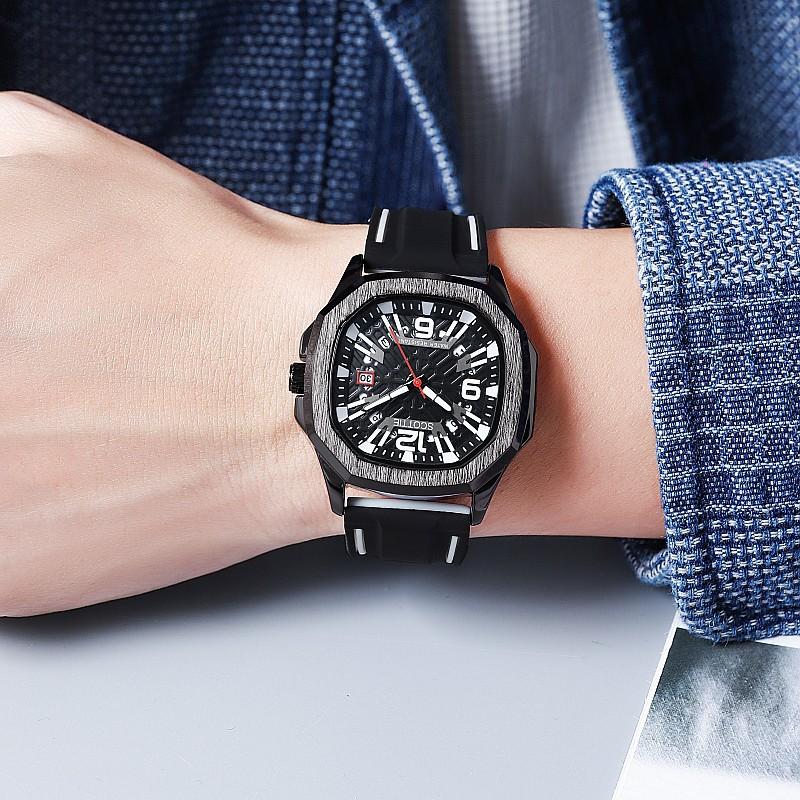 Fashion Personality Watch Trend Temperament Men S Watch Men S Watch Adhesive Tape Stainless Steel Strap Quartz Watch