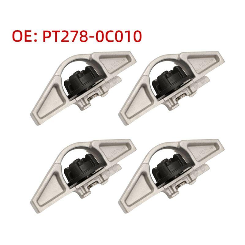 Car Cargo Tie Down Anchors Bed Rail Cleats 4 Pcs PT278-0C010 For Toyota 2007-2026 Tacoma 2007-2026