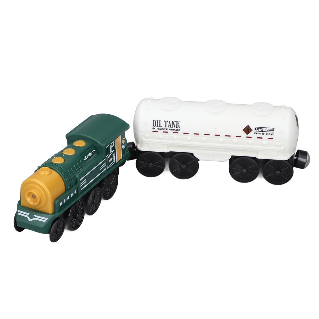 Battery Operated Action Locomotive Toy Vintage Magnetic Connection Powerful Engine Train Set for