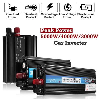 4000/5000W Peak Car Power Inverter 220V12V/24V Car Inverter Voltage Transformer Converter DC12/24V To AC110V/220V Solar Inversor