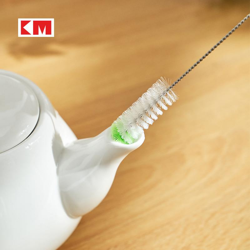 Km Teapot Spout Cleaning Brush With Steel Shaft For Narrow Openings