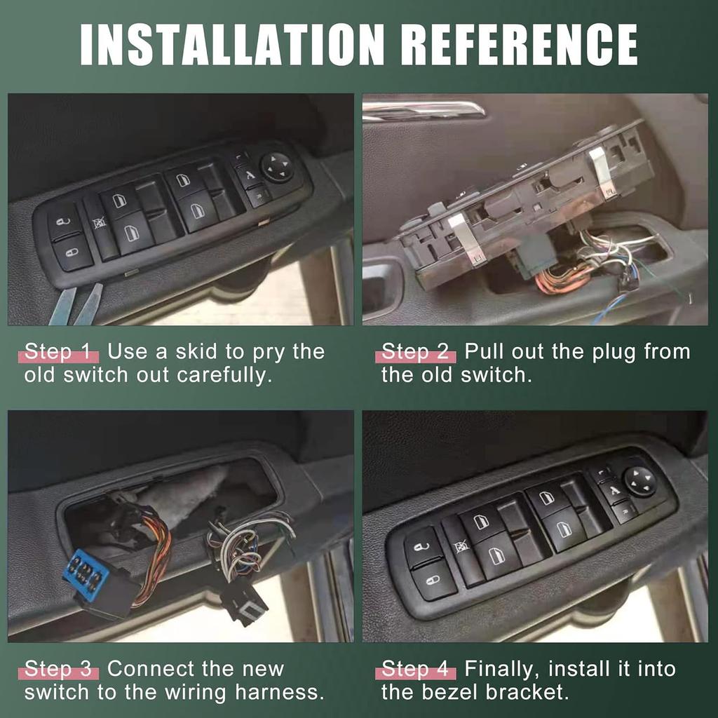 Unifizz Power Window Switch Right Passenger Side Power Window Master Control Switch A2059051513 A2057371000 for Mercedes-Benz C300 C350e 2015-2020