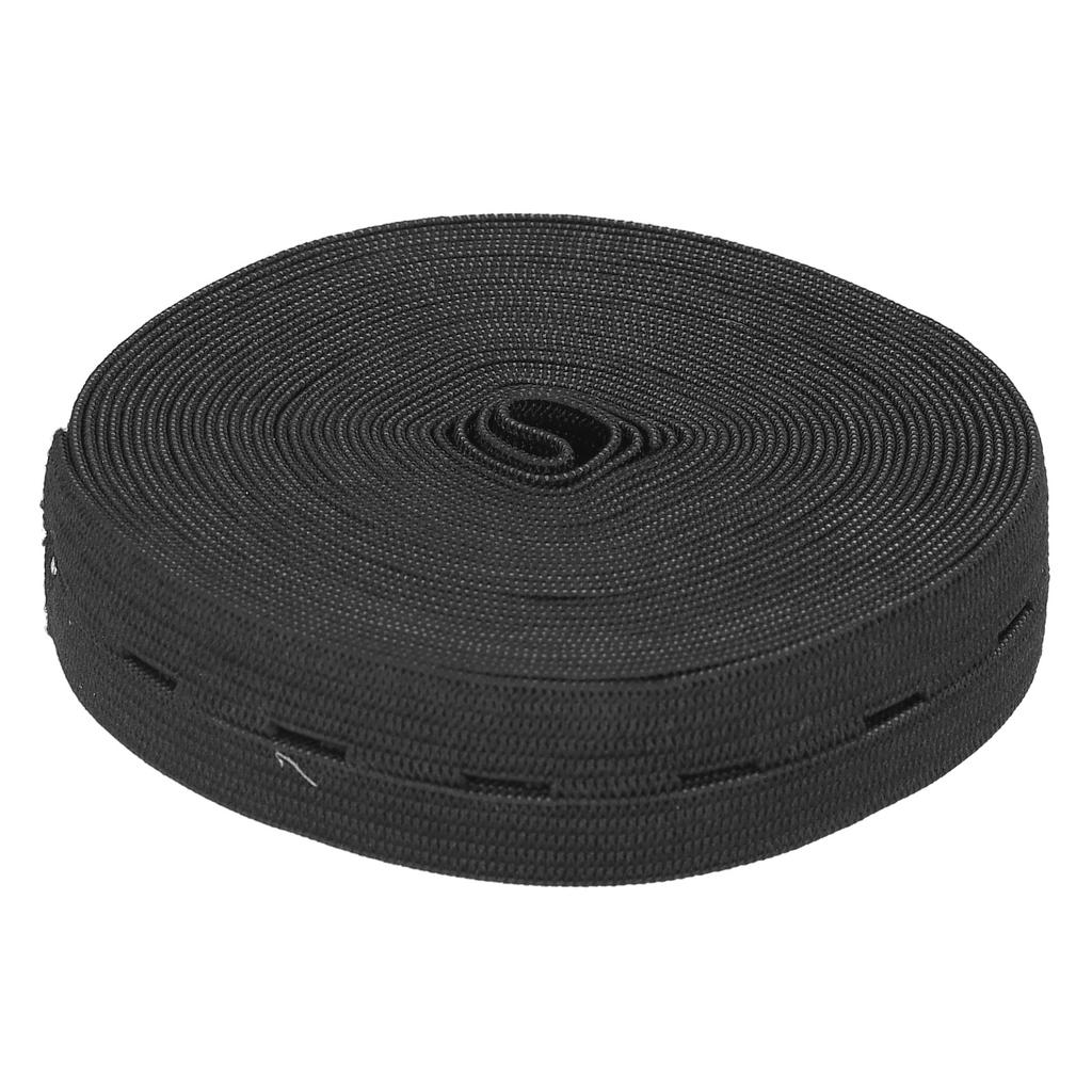 Buttonhole Elastic Band Portable Multipurpose Home Office Practical Rubber Band Fixing ToolBlack