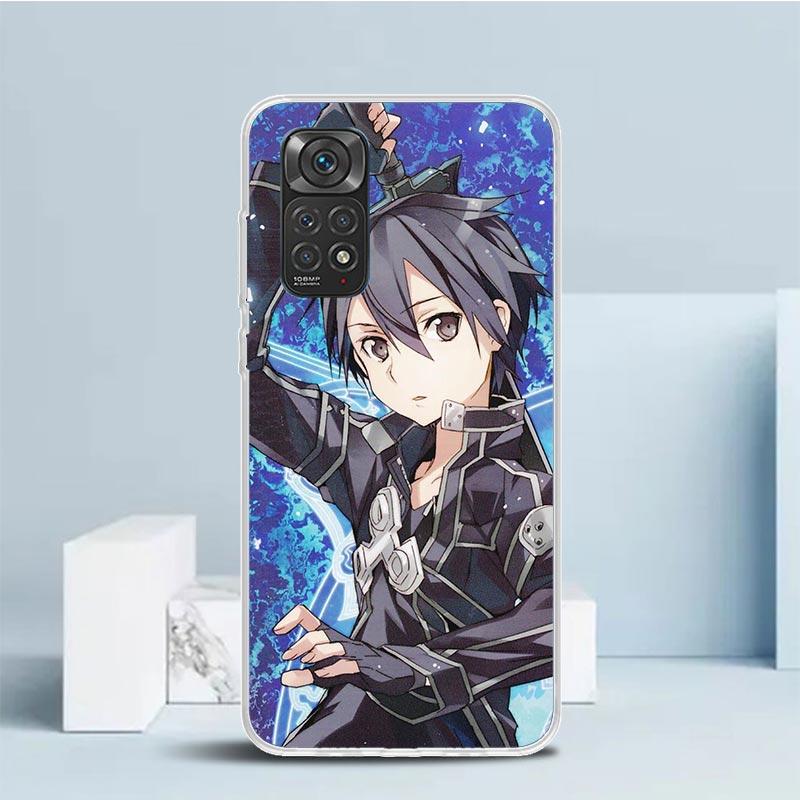 Sword Art Online Anime Phone Case For Xiaomi Redmi Note 15 14 14S 13 12S 12 Pro Plus 11S 11 11T 11E 10S 10 + Soft TPU Back Cover