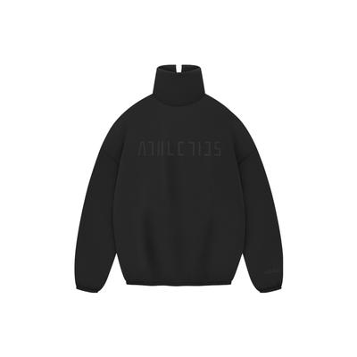 X Fear of God Athletics Wildleder Fleece Rollkragen 'Schwarz' Herren IY0940