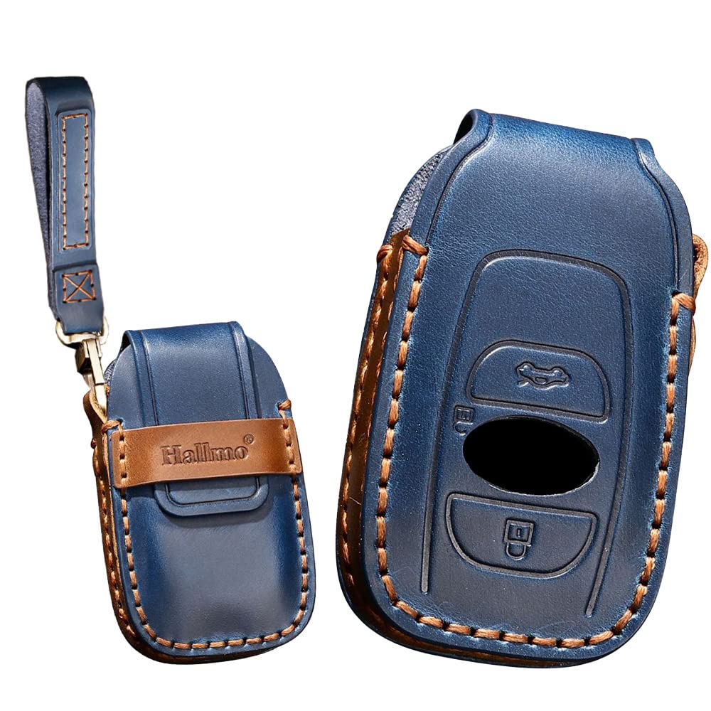 

[онто] Чехол для смарт-ключа для Subaru, Брелок, Стильный, Приятный на ощупь, Подходит для Sumapita-kun, M синий