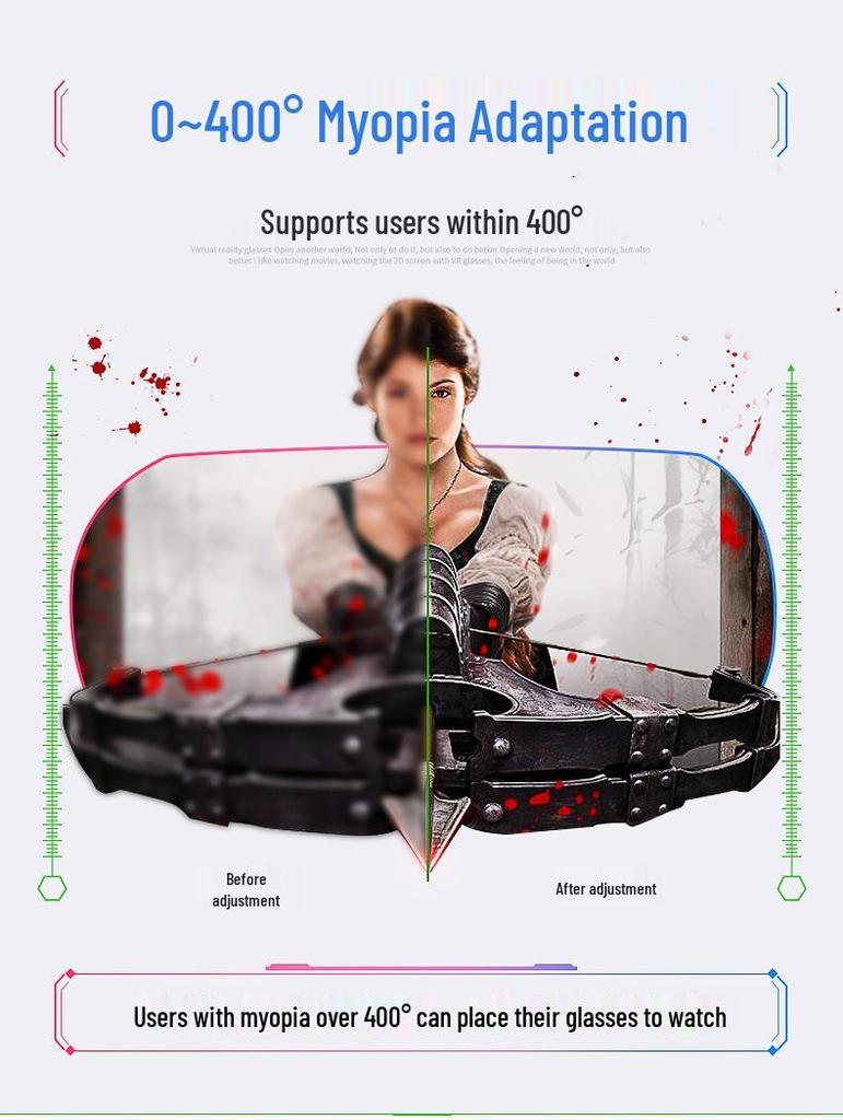 Neue smarte VR-Brille: Mobiles somatosensorisches Spiel- und 3D-Filmerlebnis.