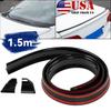 GLOSS BLACK 59“ Universal Car Rear Roof Trunk Spoiler Wing Tail Lip Trim Rubber