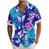 Men'S Hawaiian Short Sleeve Shirt Printed Fashion Casual Beach Shirt