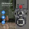 360° Dual-Lens Wireless Waterproof Outdoor Camera with Three-Screen Linkage