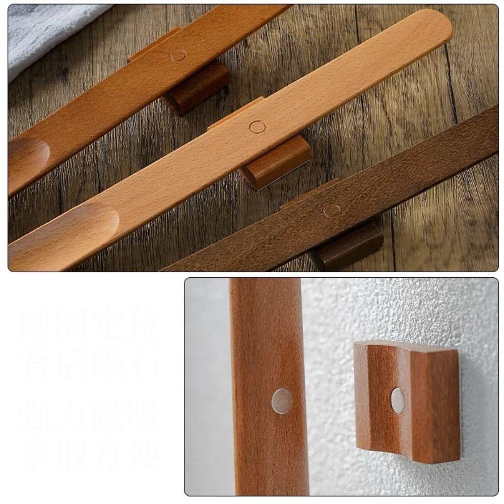 Fauler Schuhlöffel Magnetischer Schuhanzieher Holzgriff Langer Schuhheber Kreativer Schuhzieher