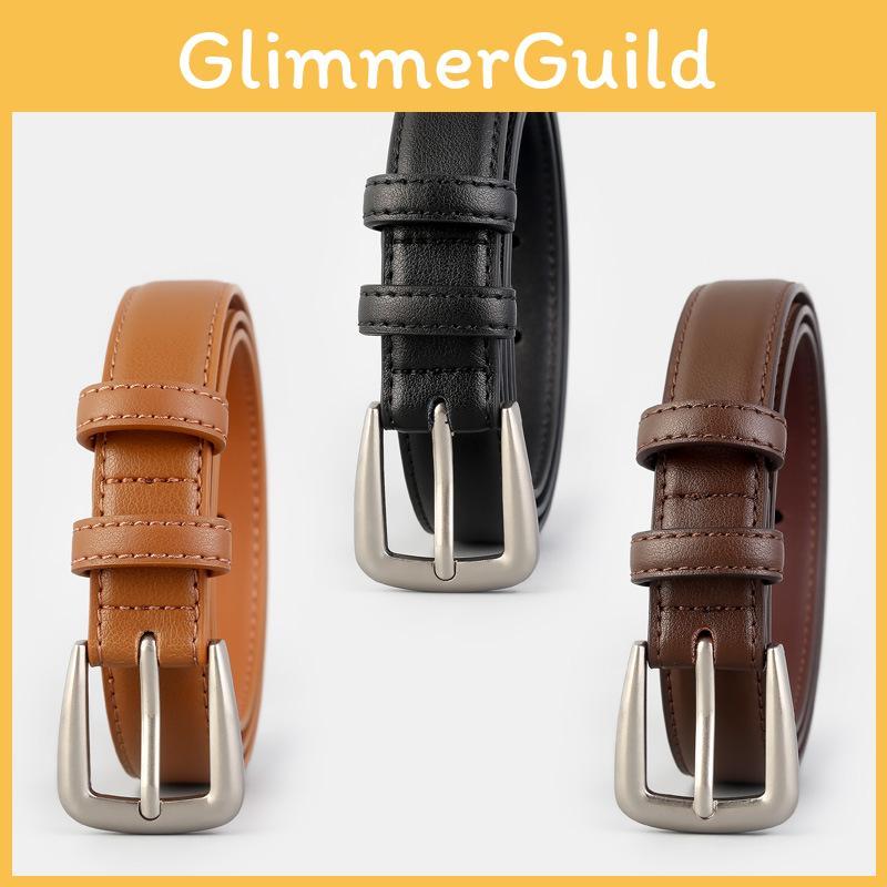 Genuine Leather Womens Belt With Alloy Buckle For Casual And Formal Wear