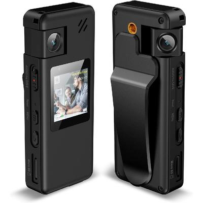 64 GB Sesli Kamera, 180° Dönen Lensli ve Yükseltme Döndürmeli Klipsli 1080P Polis Kamerası, İç Mekanda Teslimat İçin Video Kamera