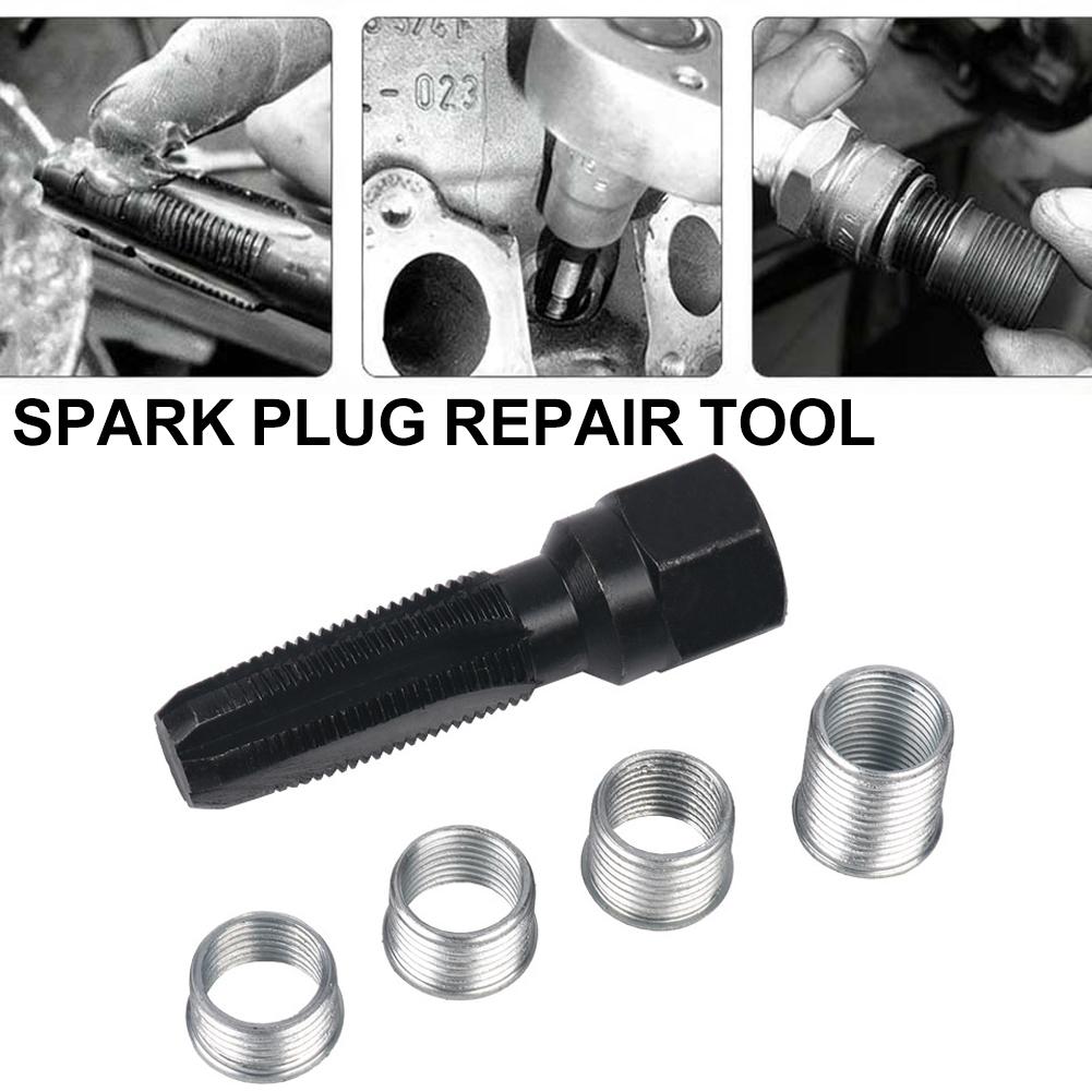 14mm Car Spark Plug Repair Tool Rethreading Helicoil Thread Repair Tool Kit Spark-plug Hole Sleeve For Repair Parts F4W7