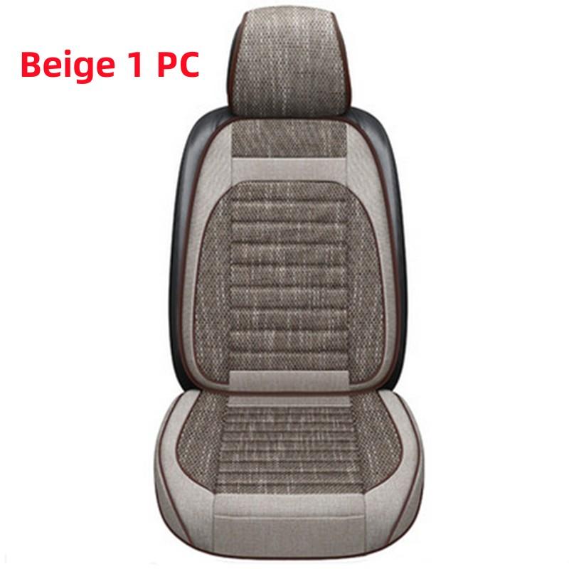 Universal Car Seat Covers Breathable Linen Front Seat Protector Cushions Classic Seat Decoration Protective Mat Accessories