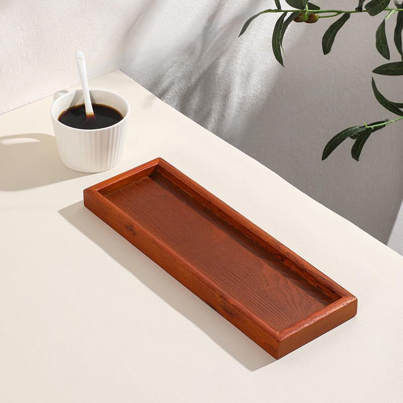 RuHan Chinese Style Rectangular Wooden Tea & Snack Tray