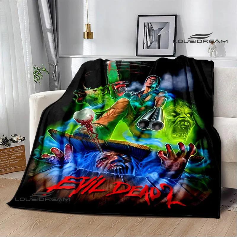 Movie The Evil Dead Printed Blankets Picnic Blanket Flannel Warm Blankets Soft Cozy Blanket Home Travel Blanket Birthday Gift