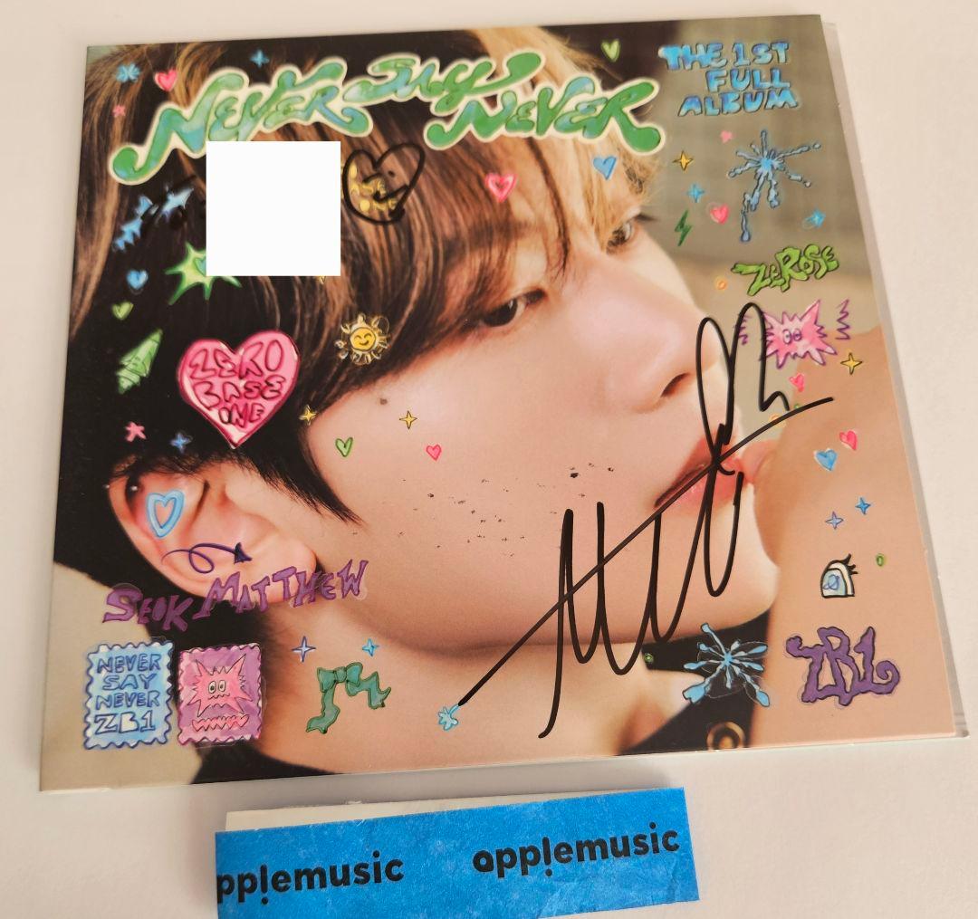 [USED] zb1 zerobaseone Zebewan Matthew autograph