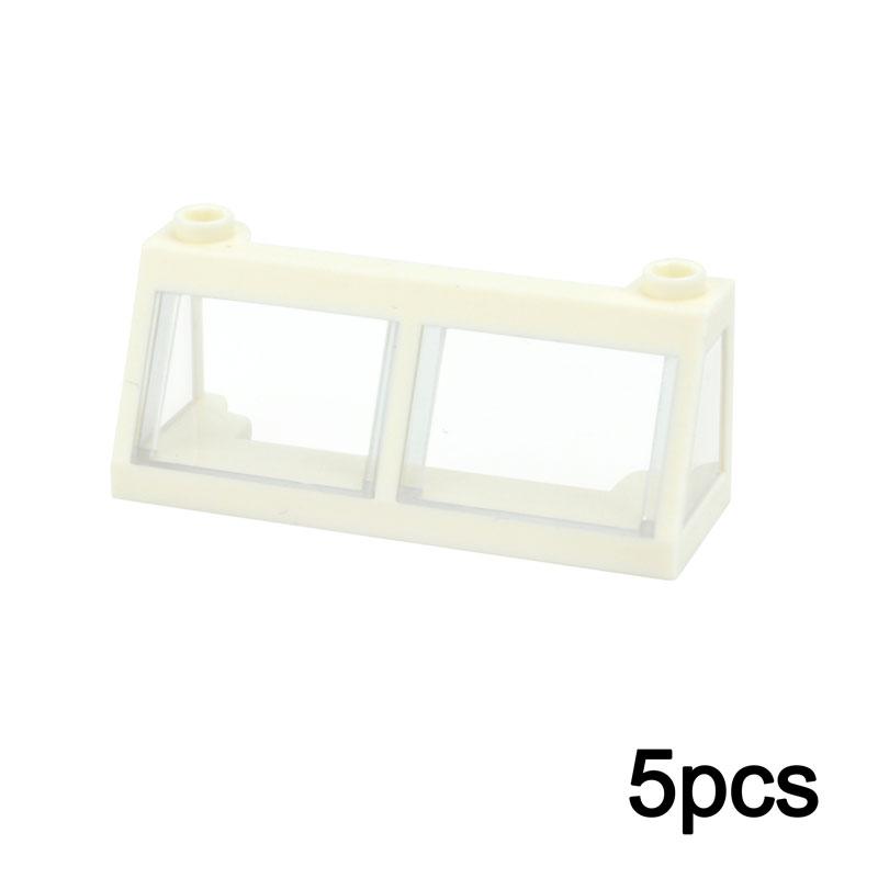 

5PCS Building Blocks 13760 + 13569 2X6X2 Frame Train Windshield For Bricks Parts DIY Educational Construction Christmas Gift Toy