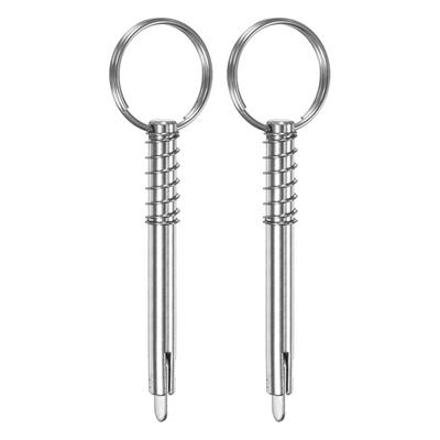 M METERXITY 2 Pack Fast Release Pin 316 Stainless Steel 8mm Diameter 66mm Long