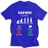 Los geht's Darwin Ruft T-Shirts Herren 100% Baumwolle Tee Tops Valentinstagsgeschenk T-Shirt Kurzarm-T-Shirt