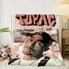 Rap Legend In Blue Blanket Flannel Blanket for bed, sofa, Camping, Hiking, Picnic Essentials, gift for family Fan gifts