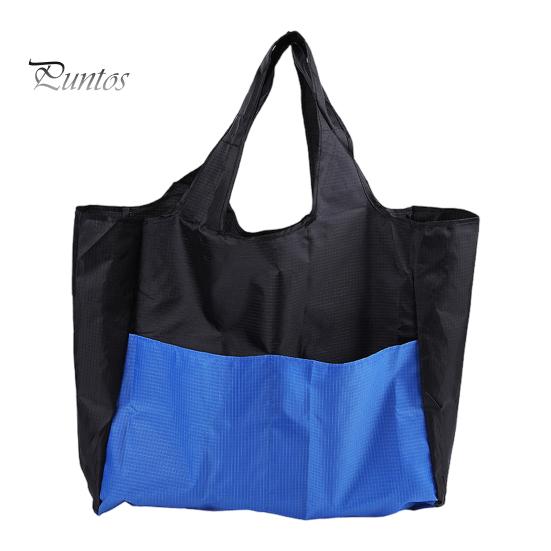 

Складная сумка для покупок, многоразовая дорожная сумка для продуктов, усиленные швы, прочные ручки, вместительная сумка через плечо темно-синий